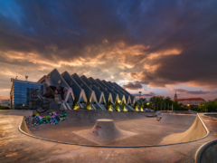 Skatepark, Hala Podpromie w Rzeszowie, Podkarpackie, Polska